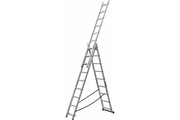 Лестница трехсекционная алюминиевая SMARTY 3х9 SN011-309